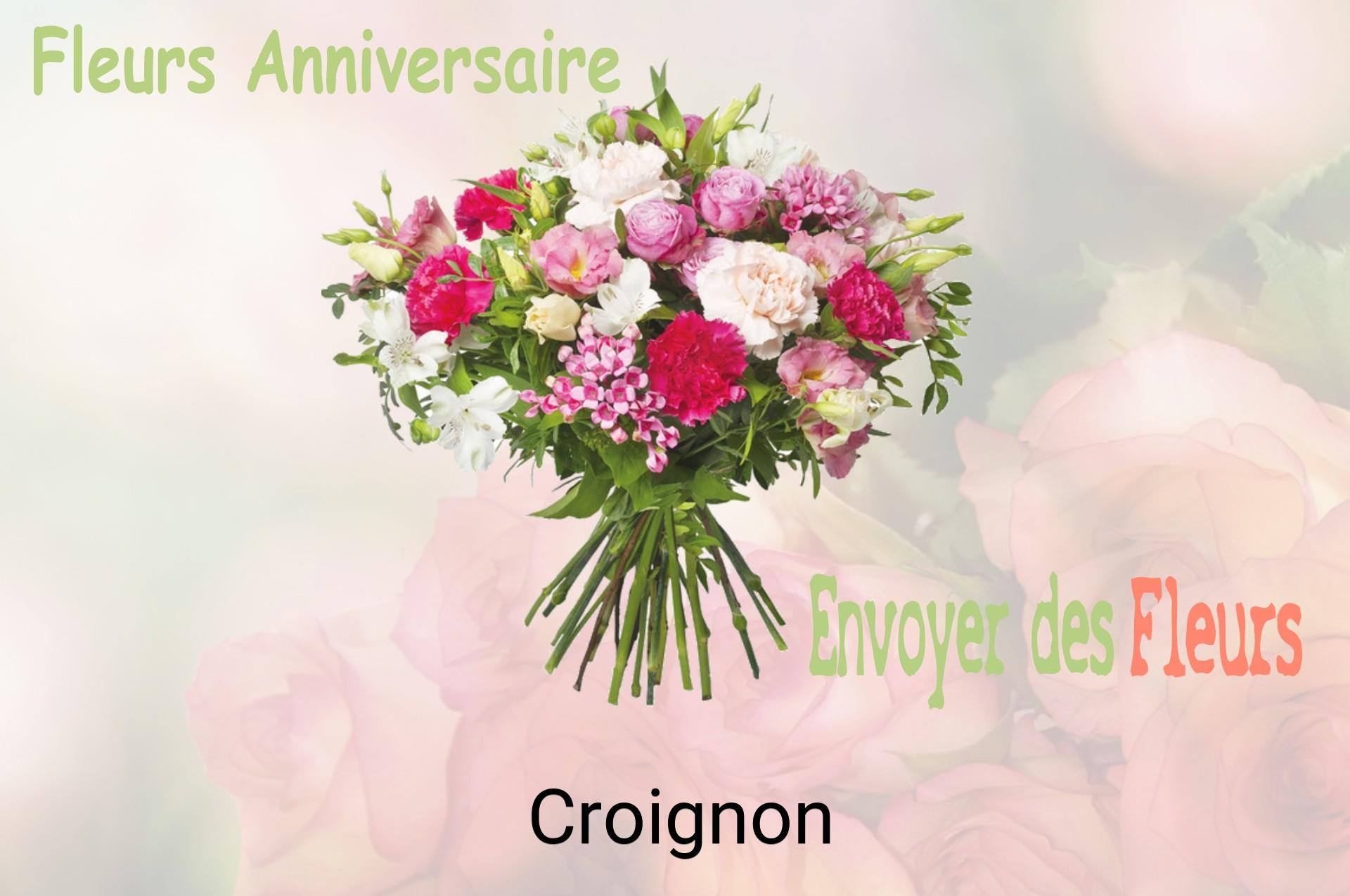 Bouquet de fleurs d’anniversaire livré à Croignon